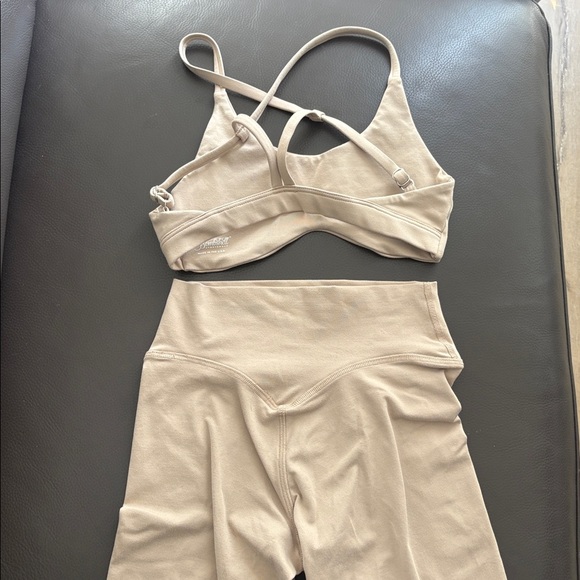 Bombshell Sportswear Tan Activewear Set - Picture 2 of 2